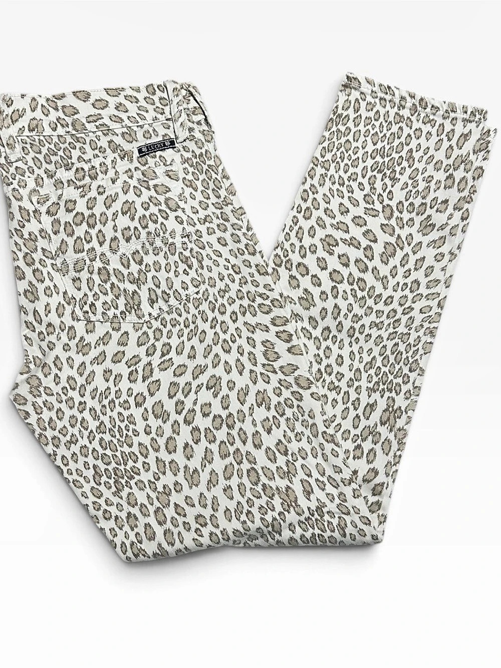 Lucky Brand Charlie Capri Animal Print Skinny Jeans Waist 27 Like New